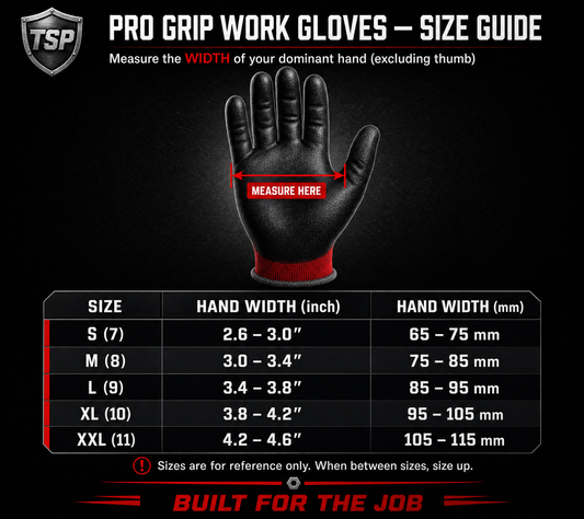 Pro Grip Work Gloves — 12-Pair Pack